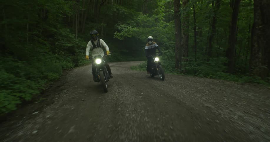 Friends On A Motorcycle Road Trip