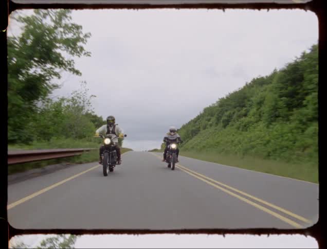 Friends On A Motorcycle Road Trip Film