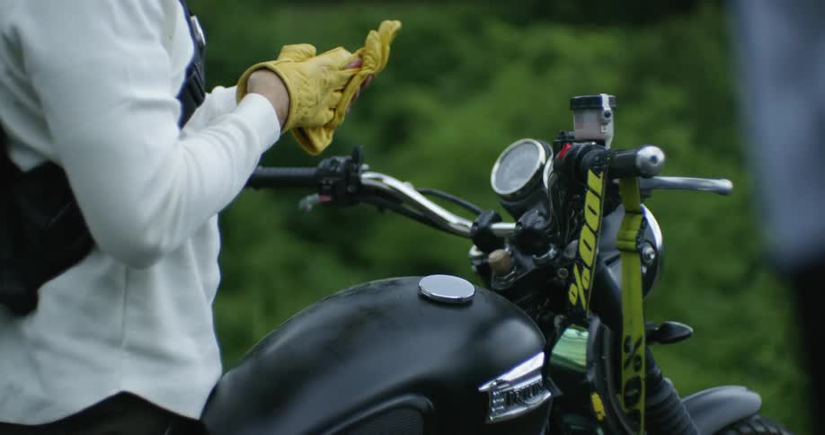 Friends On A Motorcycle Road Trip