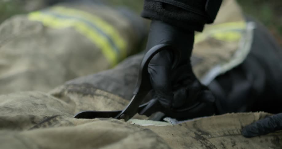 Firefighters Receiving Medical Attention