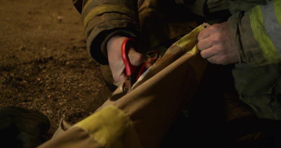 Firefighters Receiving Medical Attention