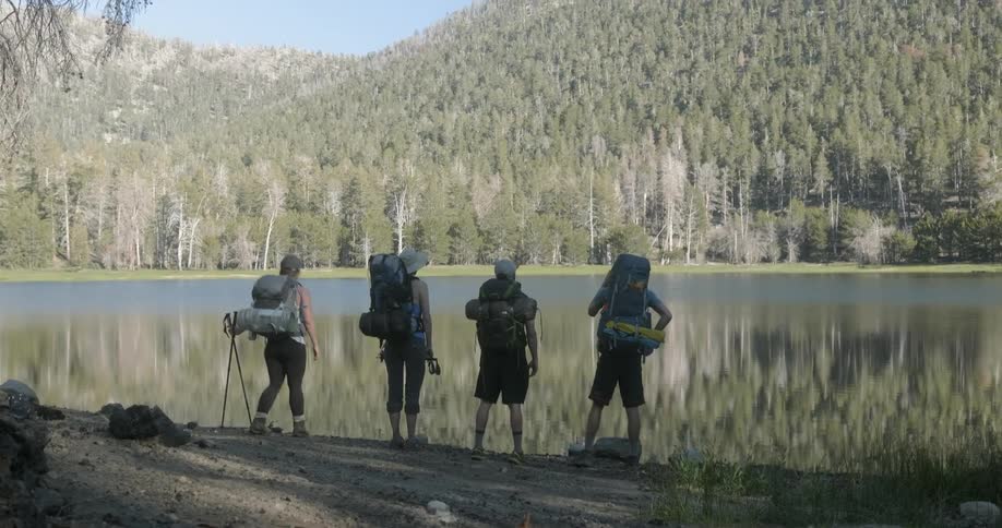 Friends On A Backpacking Trip