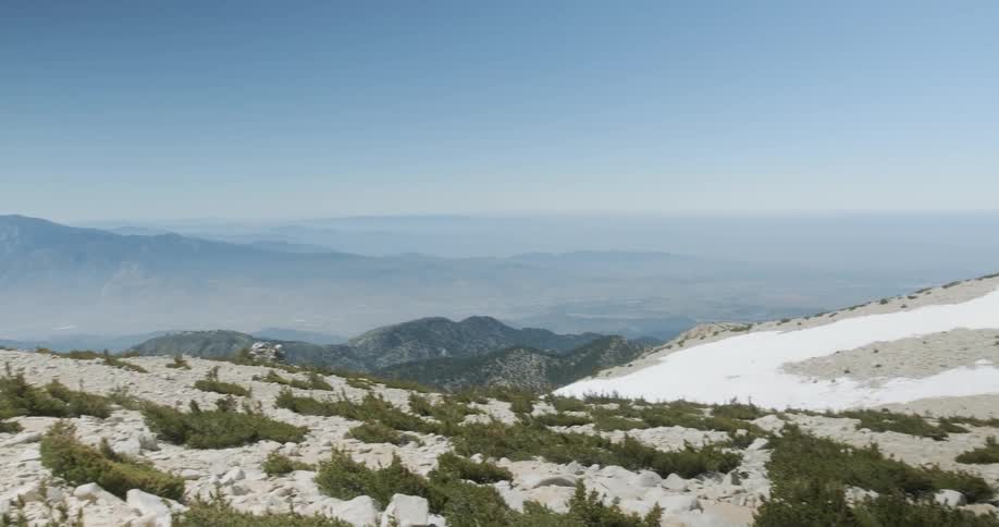 View from the top of a tall mountain