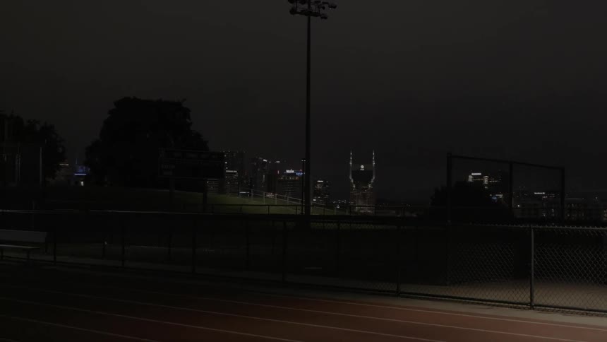 City skyline at night