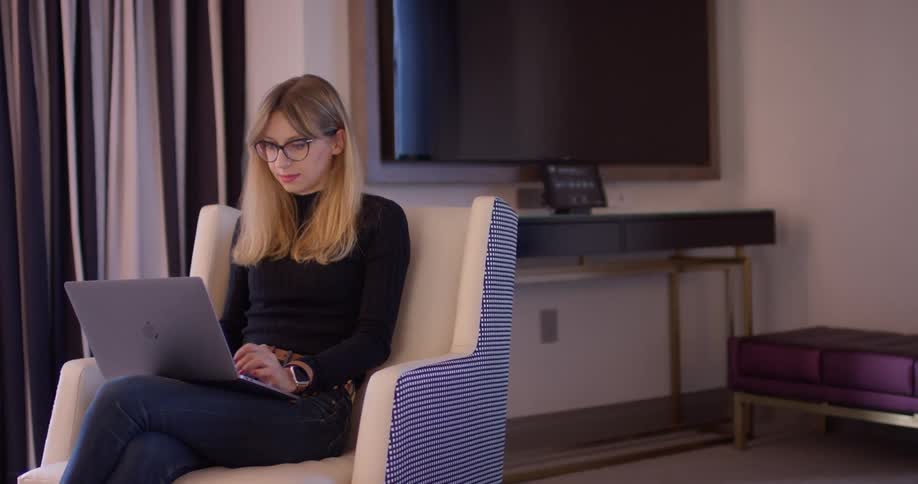 Business Woman In Hotel