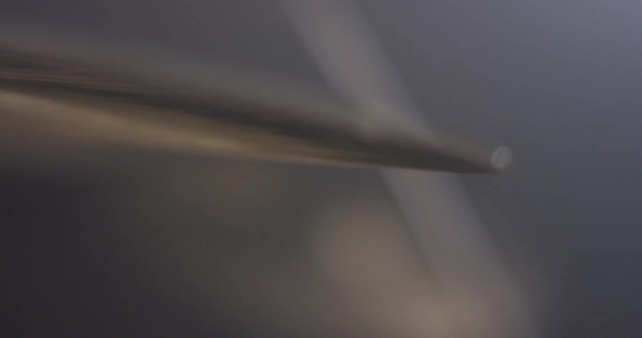 A cymbal reverberates as it is hit