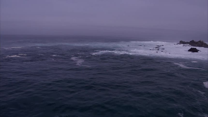 The waters are rough in the ocean
