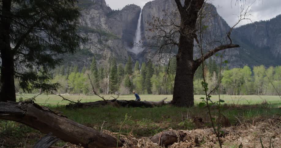 Woman Hiking In Nature
