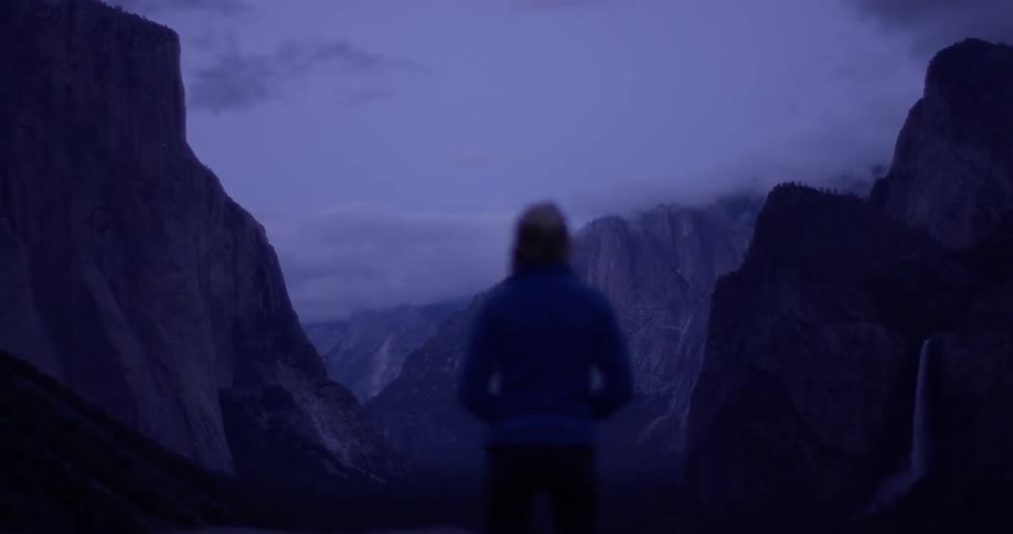 Woman Hiking In Nature