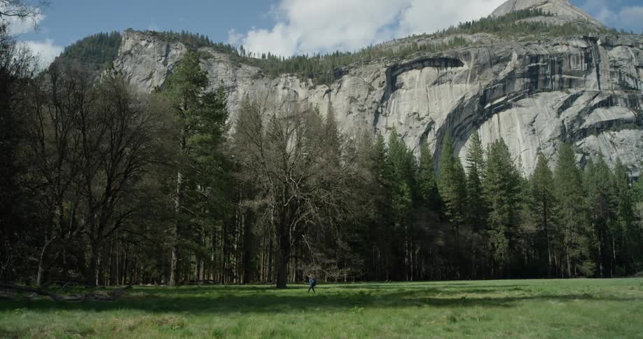 Woman Hiking In Nature