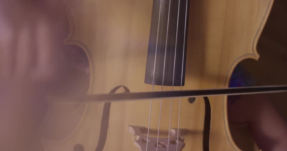 A person is playing a musical instrument