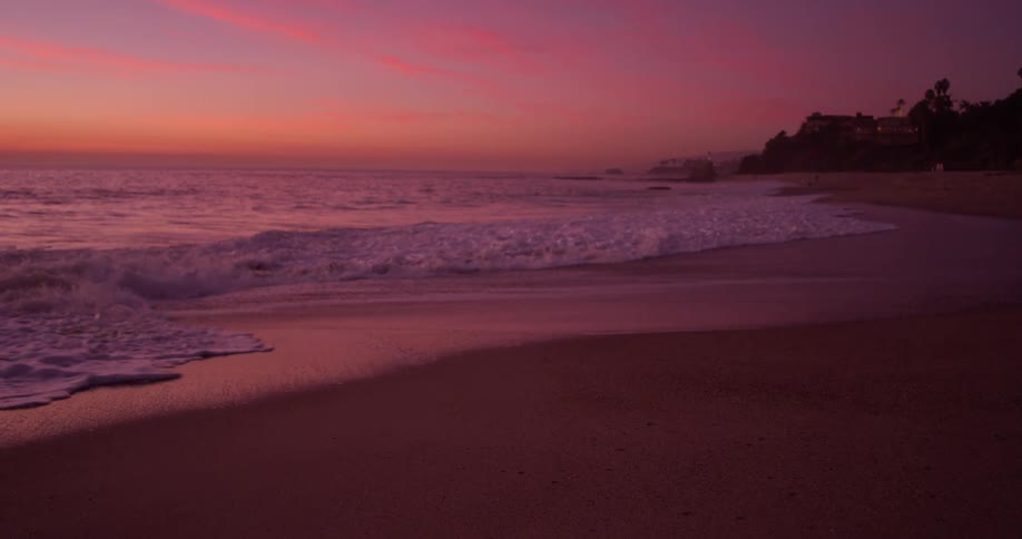 Woman Watching Sunset At Beach
