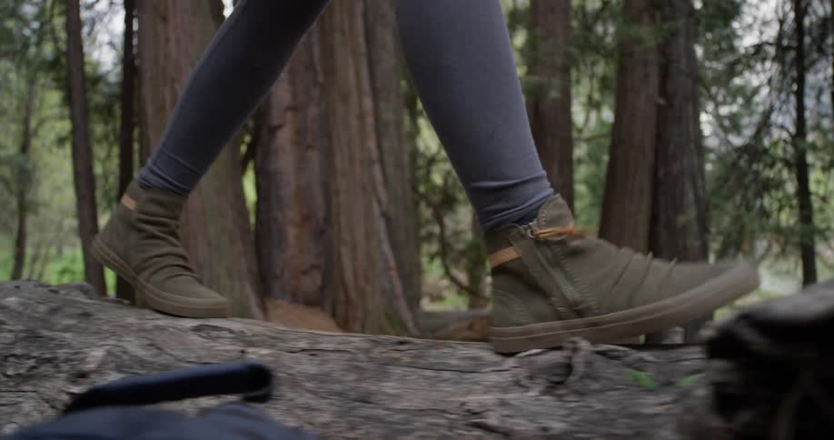 Woman Hiking In Nature