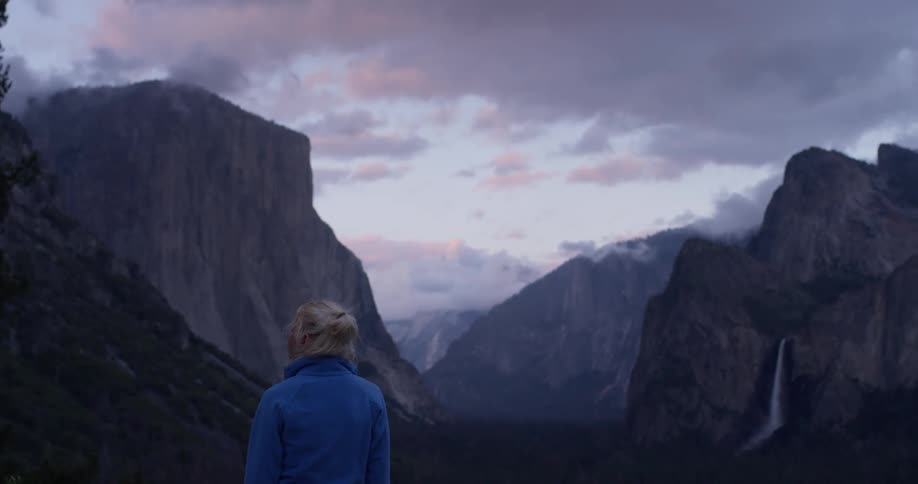 Woman Hiking In Nature