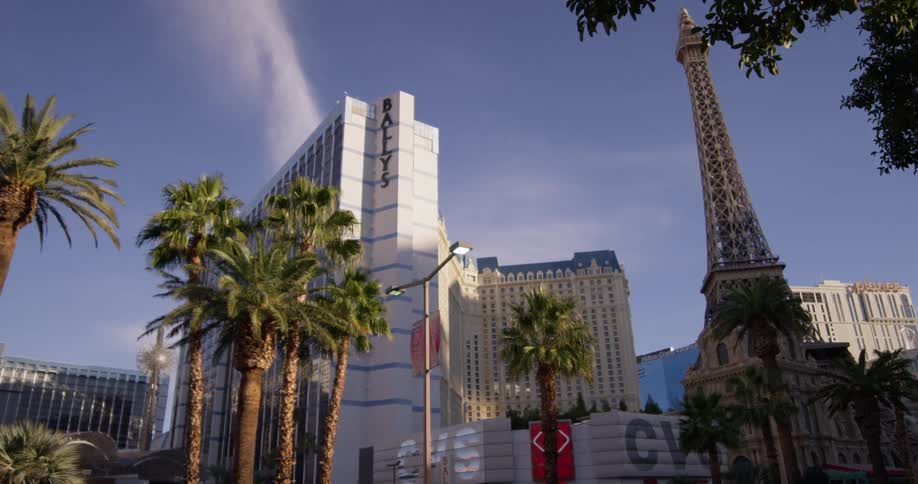 Casinos stand on the las vegas strip