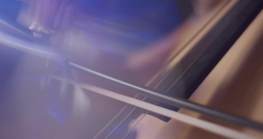 A woman plays the cello