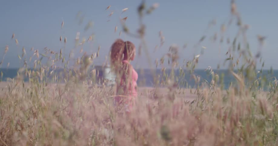 Woman Running In Nature