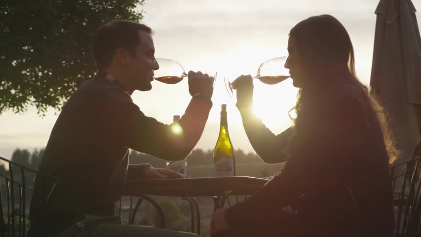Couple At Vineyard