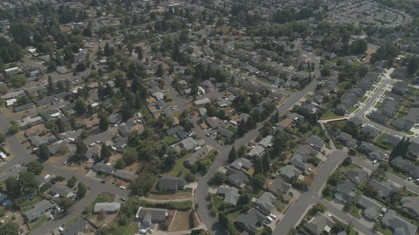 The neighborhood is quite on a sunny day