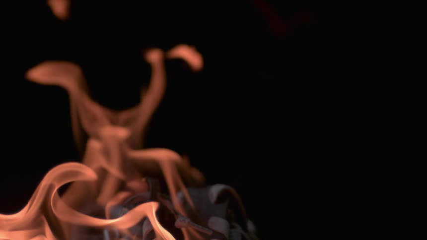 A pair of shoes is on fire