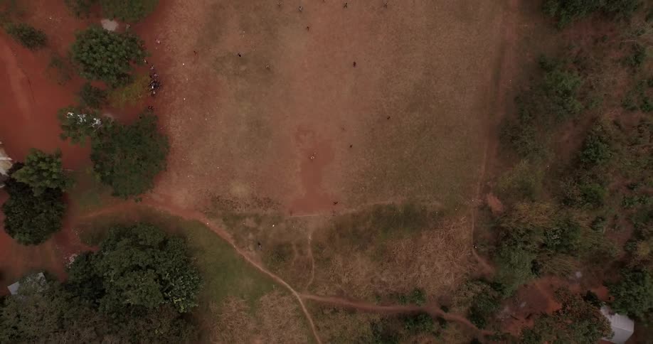 View of an area of land as it slowly raises higher