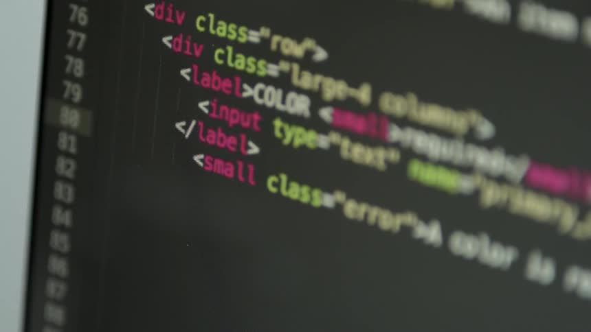 The screen flashes with code being inputted