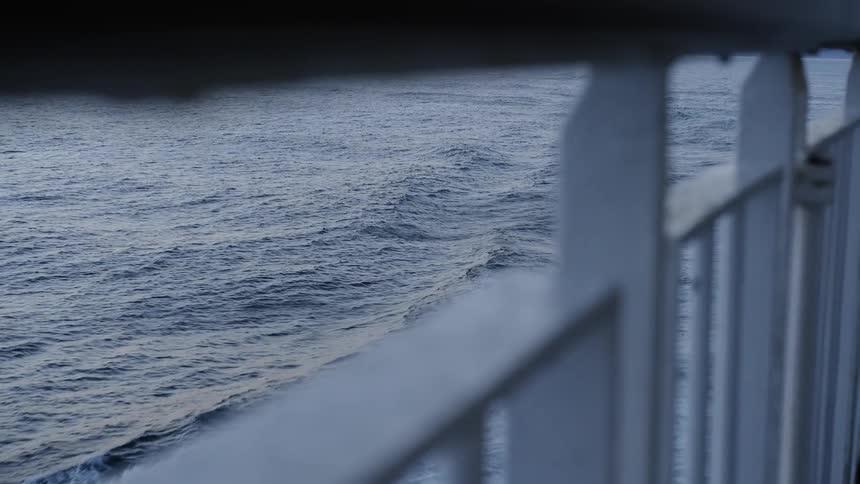 A boat travels on the water