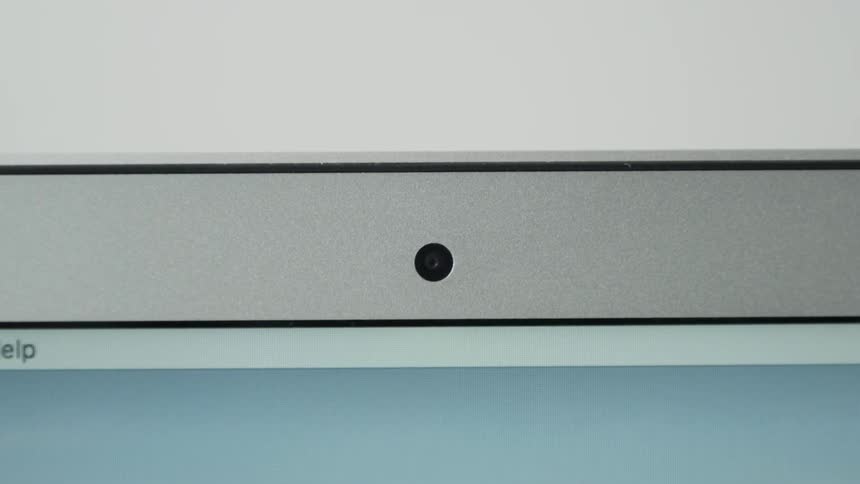 The laptop has a camera on it