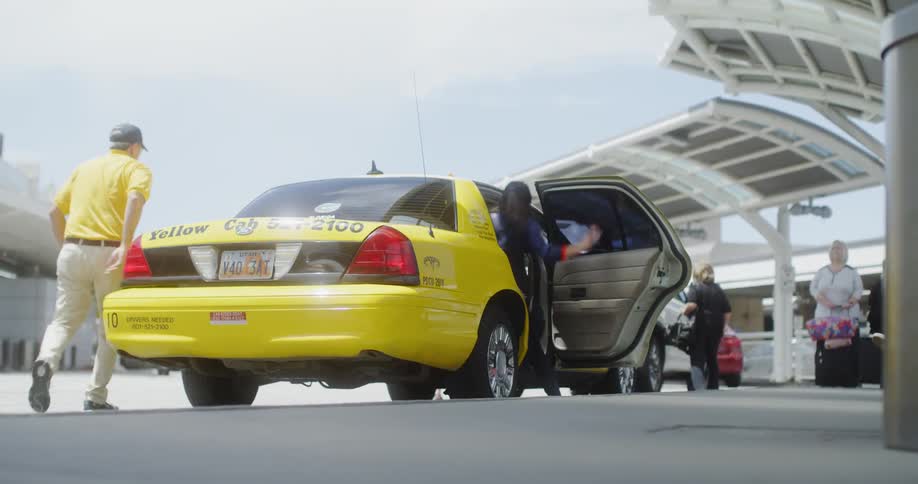 Woman Traveling In New City
