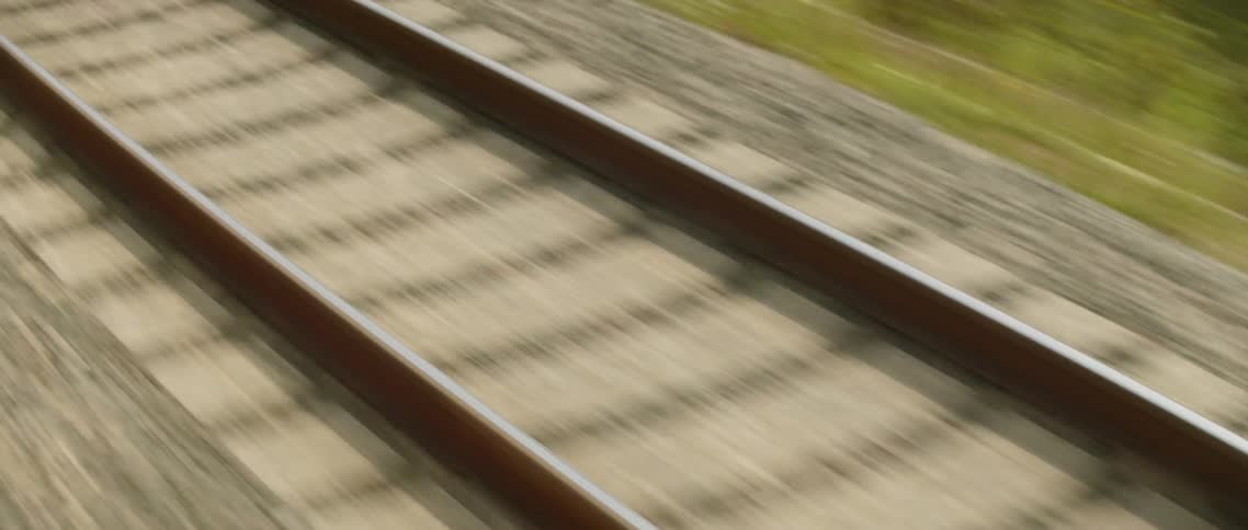 Woman Riding On Train