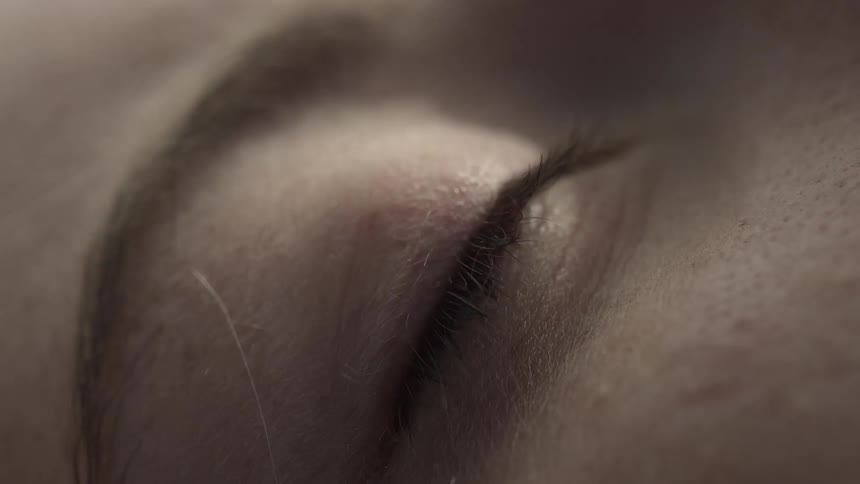 A woman sleeping