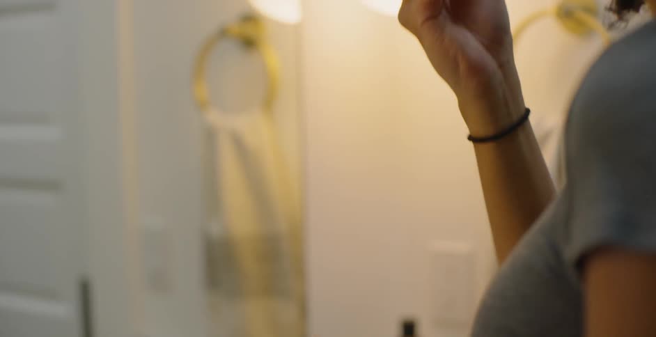Woman Gets Ready To Go On Date