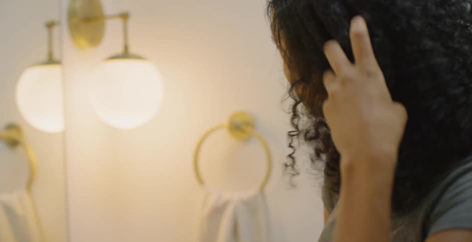 Woman Gets Ready To Go On Date