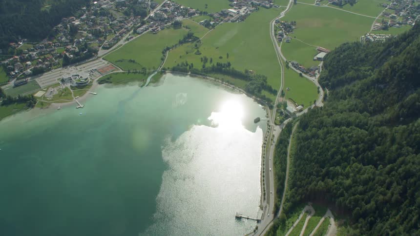 Aerials Of The Austrian Alps In Summer