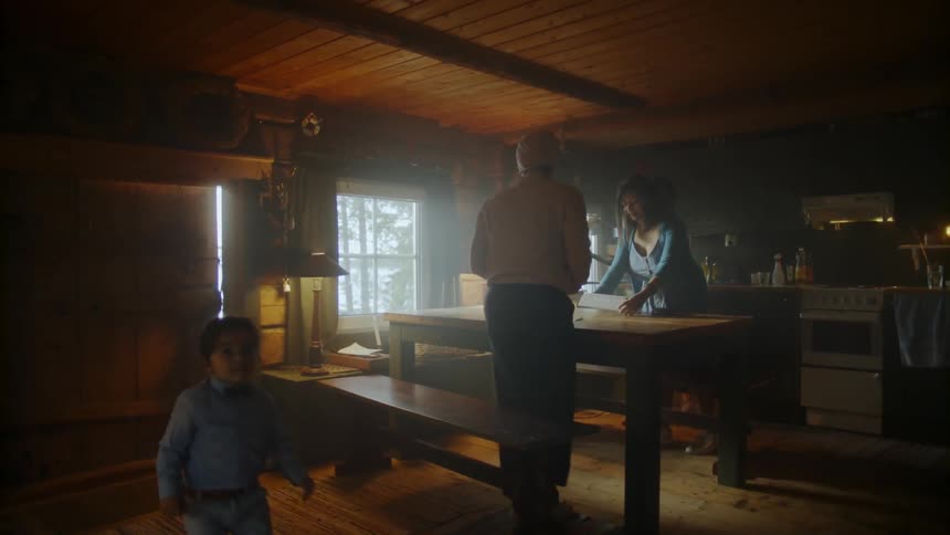 Family And Friends In Dark House