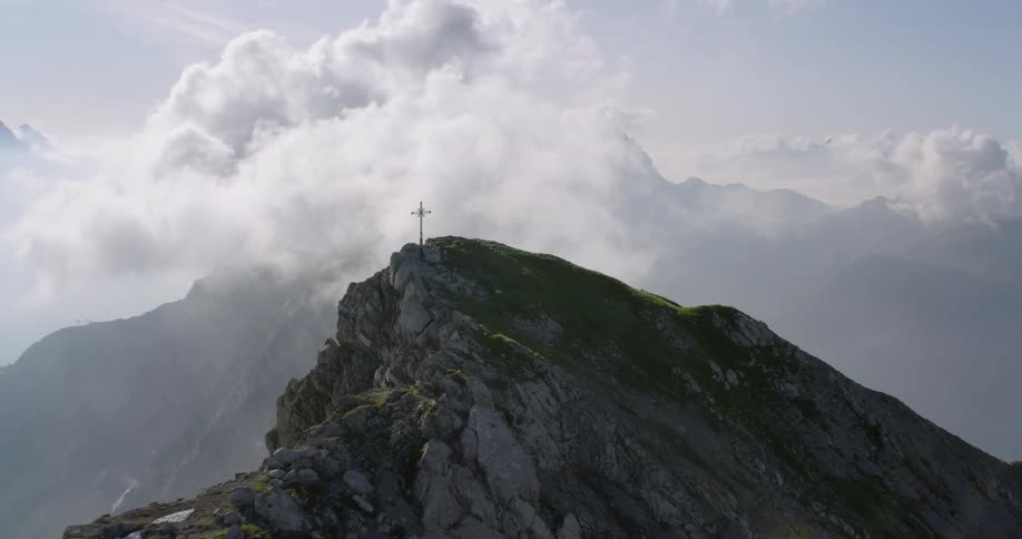 Aerials Of The Austrian Alps In Summer