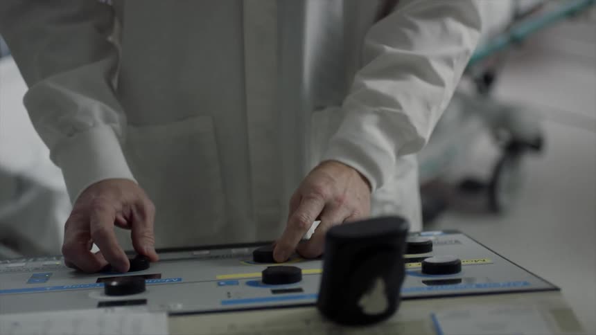 A doctor is examining some results