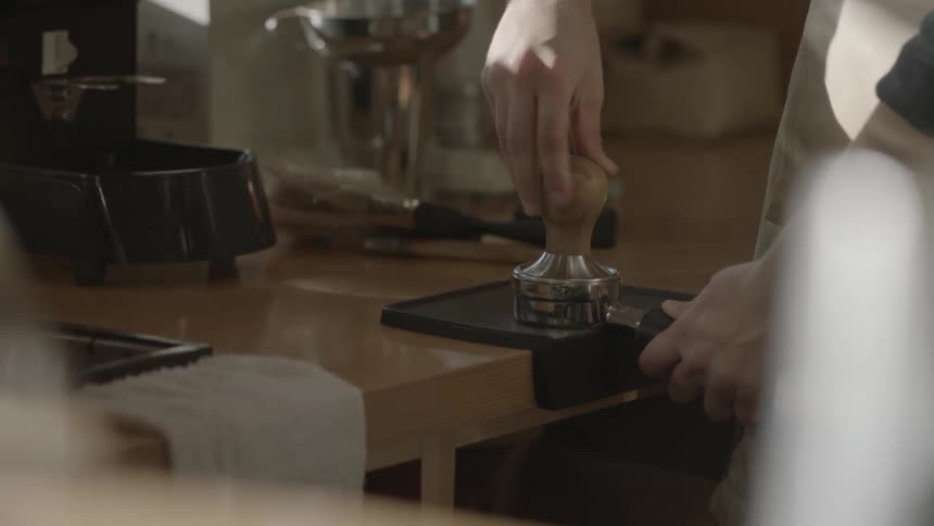 Coffee is being prepared