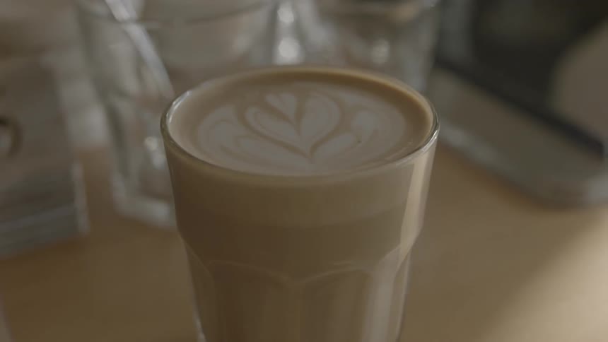 A latte was just made