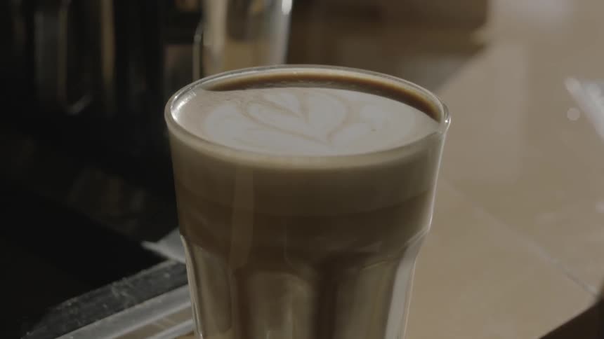 A latte was just made