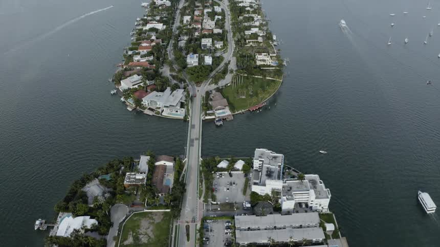 Small islands surrounded by water