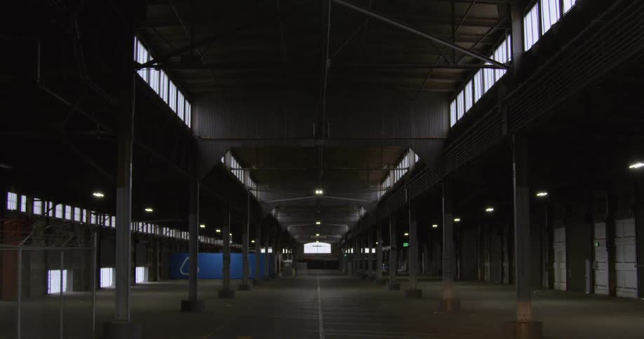 Empty parking garage