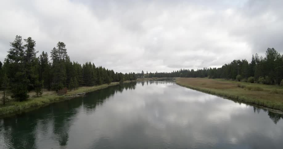 A stream during the day