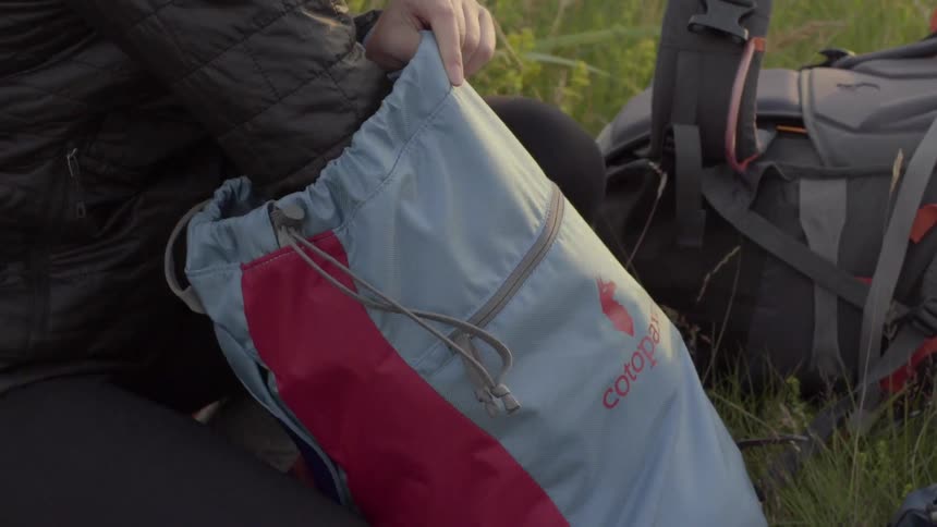 A woman packing a bag
