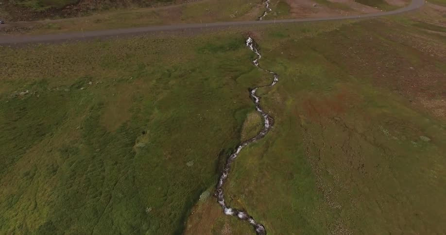 A winding river is shown