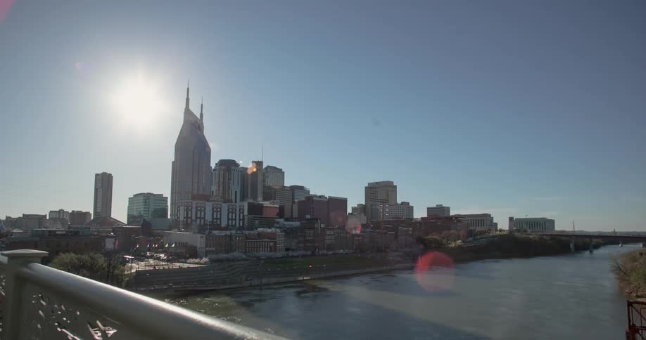 Nashville is shown by the river