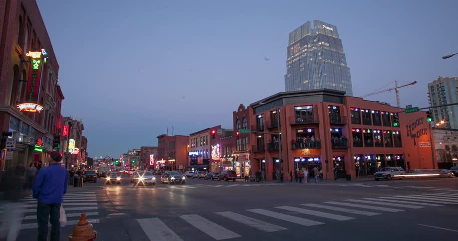Person crossing the street