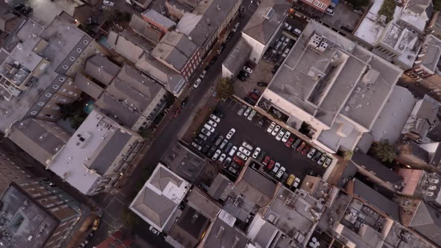 Overhead of downtown New Orleans