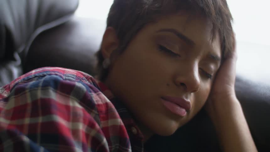 Woman i s napping