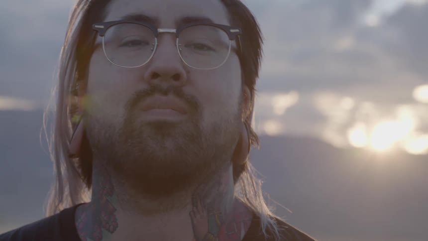 A person wearing glasses